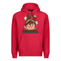 Cardinal Messy bun Baseball Premium Hoodie - HowdyJamesFarm