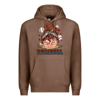 Chestnut Messy bun Baseball Premium Hoodie - HowdyJamesFarm