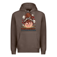 Coffee Messy bun Baseball Premium Hoodie - HowdyJamesFarm
