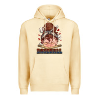Pina Colada Messy bun Baseball Premium Hoodie - HowdyJamesFarm
