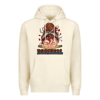 Sandshell Messy bun Baseball Premium Hoodie - HowdyJamesFarm