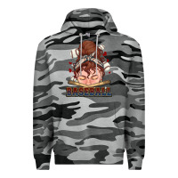 Slate Camo Messy bun Baseball Premium Hoodie - HowdyJamesFarm