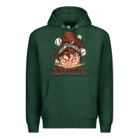 Messy Bun Baseball Premium Hoodie | Teevron