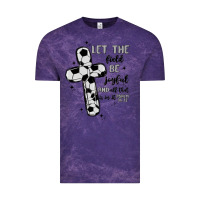 Cloud Purple soccer Vintage Tee - MaliasSmallBusiness