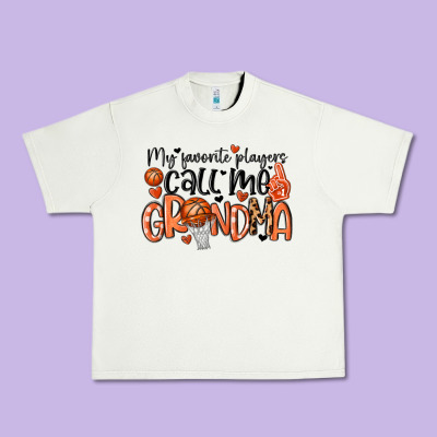 My Favorite Players Call Me Grandma Urban Heavy Tee Designed By Maliassmallbusiness