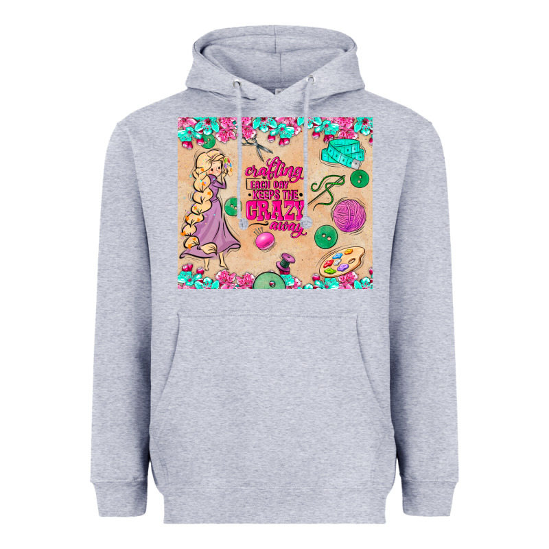 Sewing Crafting Each Day Keeps The Crazy Away Heavyweight Hoodie by TumblerDesignByShophia | Teevron