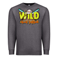 Charcoal Heather Wild about Softball Premium Sweatshirt - HowdyJamesFarm