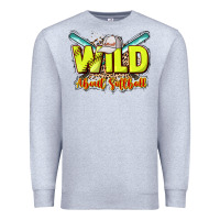 Heather Grey Wild about Softball Premium Sweatshirt - HowdyJamesFarm