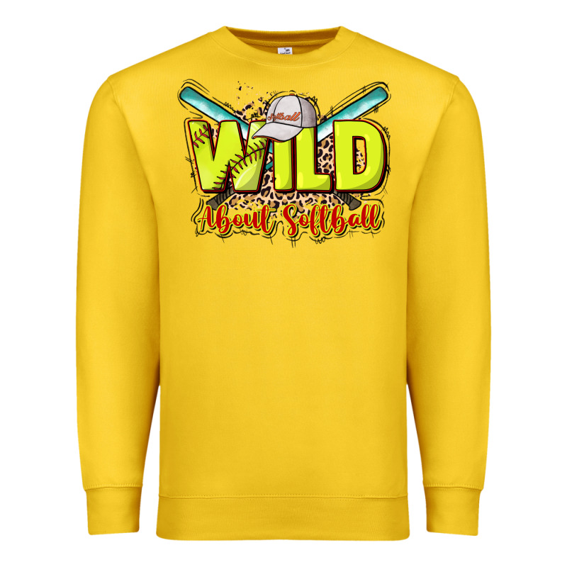 Wild About Softball Premium Sweatshirt by HowdyJamesFarm | Teevron