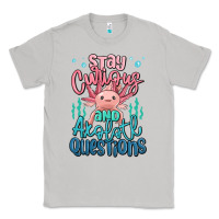 Moon Dust stay curious and axolotl questions Classic Tee - MaliasSmallBusiness