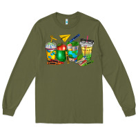 Army Green teacher coffee cups Long Sleeve Tee - NancyCooperArtShop