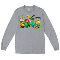 Heather Grey teacher coffee cups Long Sleeve Tee - NancyCooperArtShop