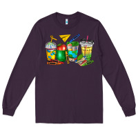Plum teacher coffee cups Long Sleeve Tee - NancyCooperArtShop