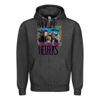 Charcoal Heather Hangin With My Heifers Zipper Hoodie - Bettercallsaul