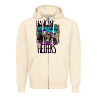 Sandshell Hangin With My Heifers Zipper Hoodie - Bettercallsaul