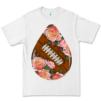 White american football and western roses teardrop Premium Tee - BundleAndBundleShop