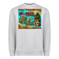 Heather Grey pack your bags Heavyweight Sweatshirt - NancyCooperArtShop
