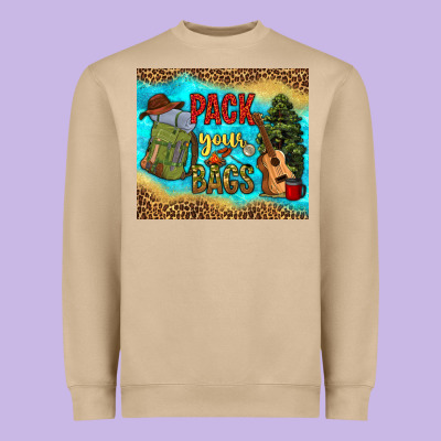 Pack Your Bags Heavyweight Sweatshirt Designed By Nancycooperartshop