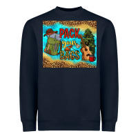 Navy pack your bags Heavyweight Sweatshirt - NancyCooperArtShop