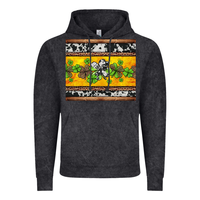 St Patricks Day Western Shamrock Vintage Hoodie by Jasminsmagicworld | Teevron