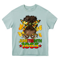 Arona juneteenth 1865 afro bun Heavy Core Tee - HRA Design Shop