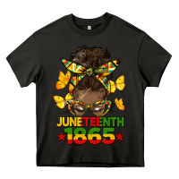 Asphalt juneteenth 1865 afro bun Heavy Core Tee - HRA Design Shop