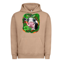Pigment Burro St. Patrick's day cow Urban Hoodie - FaDigitalArtStudio