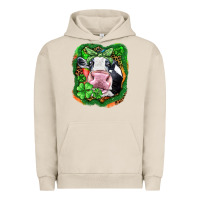 Pigment French Oak St. Patrick's day cow Urban Hoodie - FaDigitalArtStudio