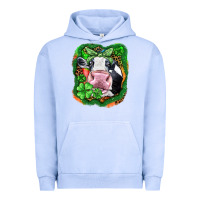 Pigment Grape Ice St. Patrick's day cow Urban Hoodie - FaDigitalArtStudio