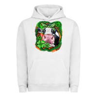 Pigment Lunar Rock St. Patrick's day cow Urban Hoodie - FaDigitalArtStudio