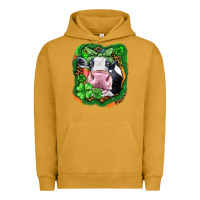 Pigment Peanut Butter St. Patrick's day cow Urban Hoodie - FaDigitalArtStudio