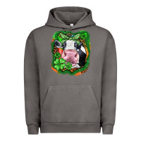 Pigment Tornado St. Patrick's day cow Urban Hoodie - FaDigitalArtStudio