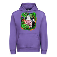 Tulip St. Patrick's day cow Urban Hoodie - FaDigitalArtStudio