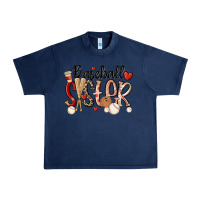 Navy baseball sister Urban Heavy Tee - MaliasSmallBusiness