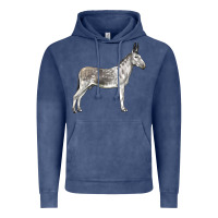 Vintage Denim Andalusian Donkey Vintage Hoodie - LillyAllenDesigns