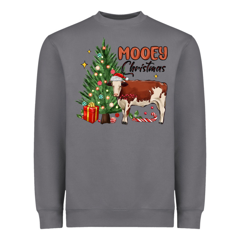 Mooey Christmas Heavyweight Sweatshirt by MaliasSmallBusiness | Teevron