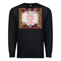 Black para el mundo eres una madre para tu familia eres Premium Sweatshirt - TumblerDesignByShophia
