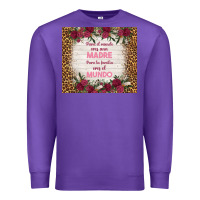 Purple para el mundo eres una madre para tu familia eres Premium Sweatshirt - TumblerDesignByShophia
