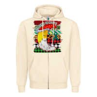 Sandshell Christmas Brushstrokes Moon Zipper Hoodie - Bettercallsaul