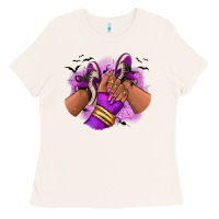 Bone Halloween afro sneakers Ladies Tee - RanaPortraitStore