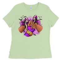 Matcha Halloween afro sneakers Ladies Tee - RanaPortraitStore
