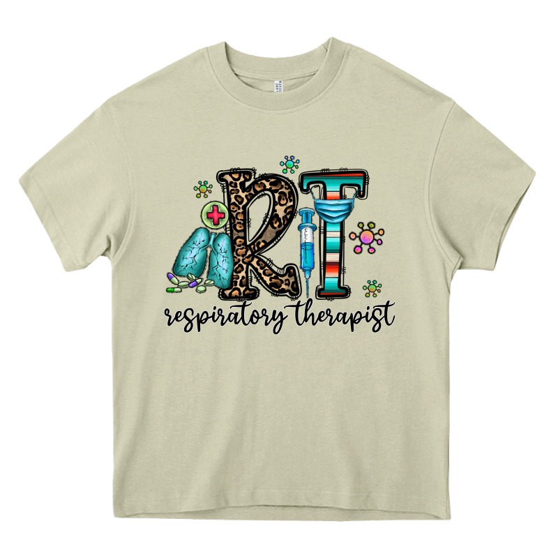 Rt Respiraory Therapist Heavy Core Tee by CowhideDigitalArt | Teevron
