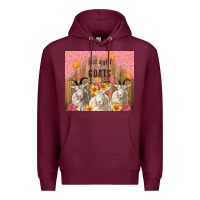 Burgundy just a girl who loves goats tumbler Premium Hoodie - TumblerDesignByShophia