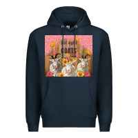 Navy just a girl who loves goats tumbler Premium Hoodie - TumblerDesignByShophia