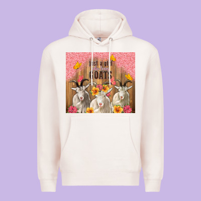 Just A Girl Who Loves Goats Tumbler Premium Hoodie Designed By Tumblerdesignbyshophia