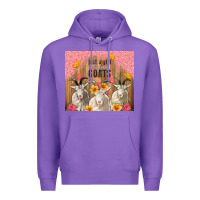 Purple just a girl who loves goats tumbler Premium Hoodie - TumblerDesignByShophia