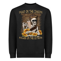 Black dead inside boujee outside Heavyweight Sweatshirt - MaliasSmallBusiness