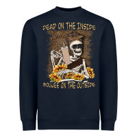 Navy dead inside boujee outside Heavyweight Sweatshirt - MaliasSmallBusiness