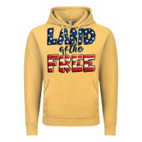Vintage Mustard Land of the free America Vintage Hoodie - Jasminsmagicworld
