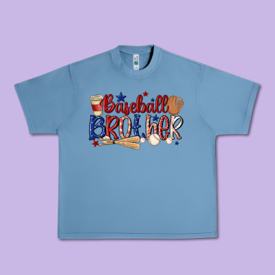 Baseball Brother Urban Heavy Tee Designed By Maliassmallbusiness
